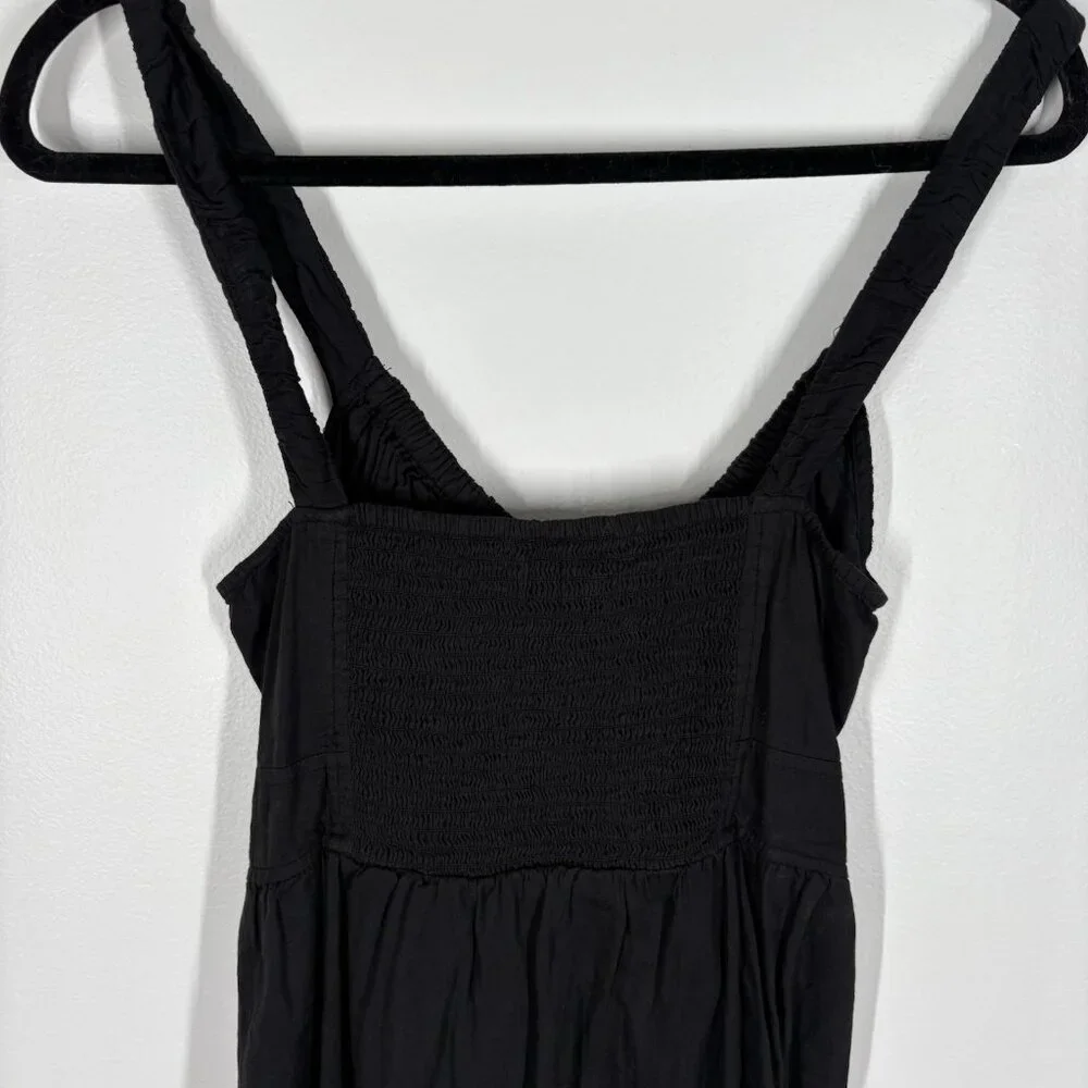 BDG Urban Outfitters Women M Black Cotton Boho Grunge Azealia Corset Mini Dress